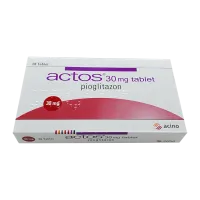 Фото Актос Пиоглитазон (Пиоглар, аналог Амальвия) табл. 30мг №28