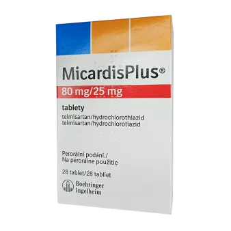 Микардис плюс таблетки 80 мг+ 25 мг №28